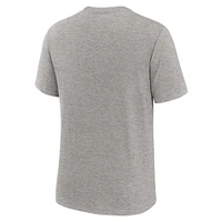 Men's Nike Heather Gray Florida State Seminoles Legacy Arch Tri-Blend T-Shirt