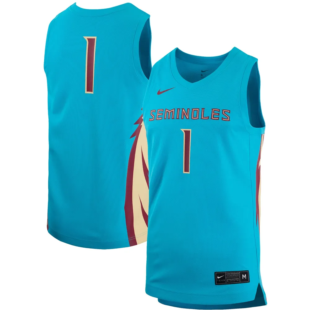 ritmo Escuchando ácido Lids #1 Florida State Seminoles Nike Team Alternate Replica Basketball  Jersey - Turquoise | Connecticut Post Mall