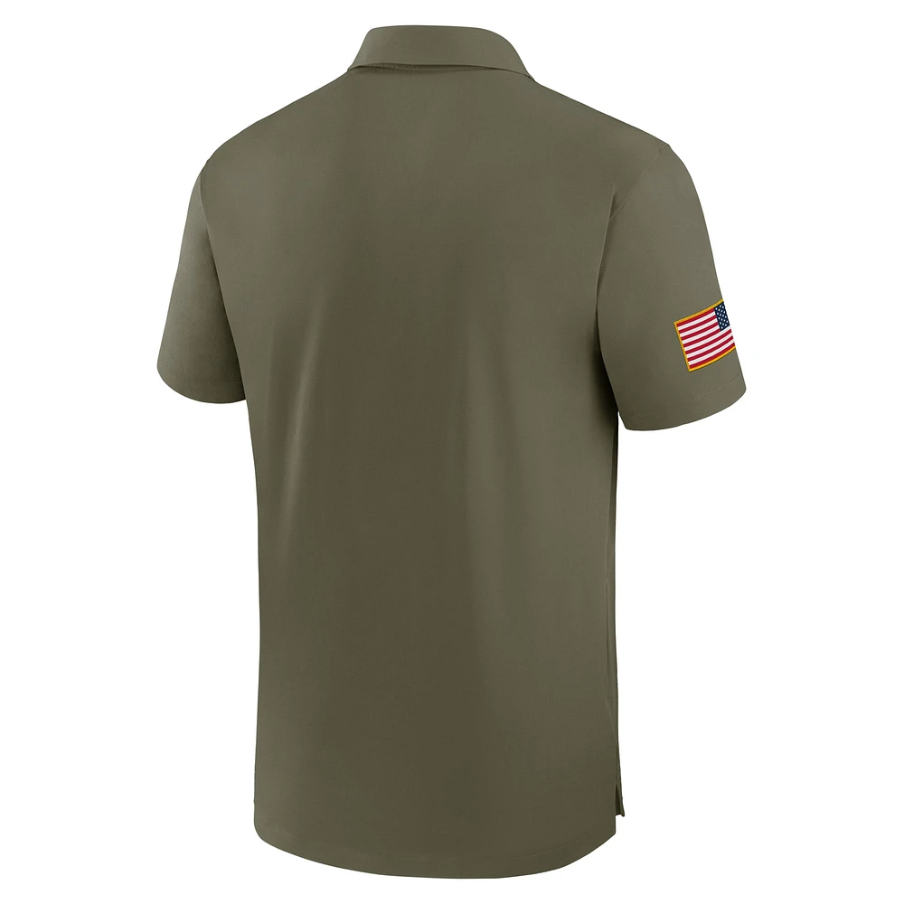 Polo Nike Olive Florida State Seminoles 2024 Military Appreciation Tour Performance pour homme