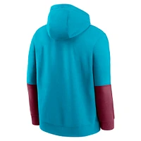 Men's Nike Turquoise Florida State Seminoles 2024 Sideline Club Fleece Pullover Hoodie