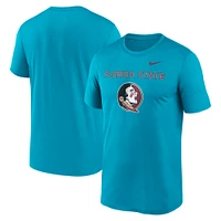 T-shirt Nike turquoise Florida State Seminoles Lockup Legend Performance pour homme