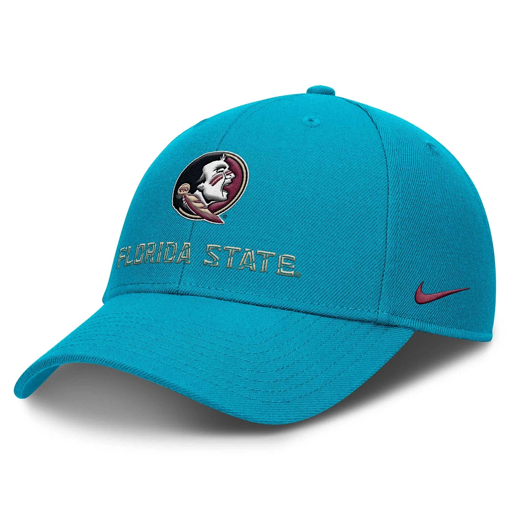 Men's Nike Turquoise Florida State Seminoles Rise Adjustable Hat