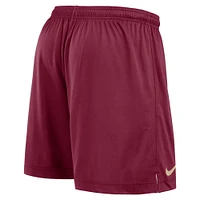 Men's Nike White/Garnet Florida State Seminoles Primetime Reversible Performance Shorts