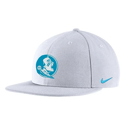 Casquette Snapback Nike Florida State Seminoles Heritage pour homme, blanche