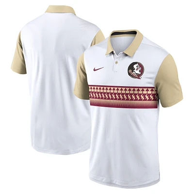 Men's Nike White Florida State Seminoles Vapor Performance Polo