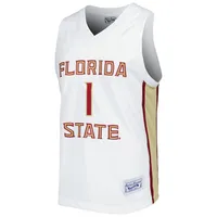 Men's Original Retro Brand Jonathan Isaac White Florida State Seminoles Alumni Commemorative Replica Basketball Jersey