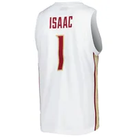 Men's Original Retro Brand Jonathan Isaac White Florida State Seminoles Alumni Commemorative Replica Basketball Jersey