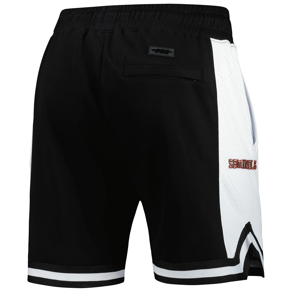 Men's Pro Standard Black Florida State Seminoles Script Tail DK 2.0 Shorts