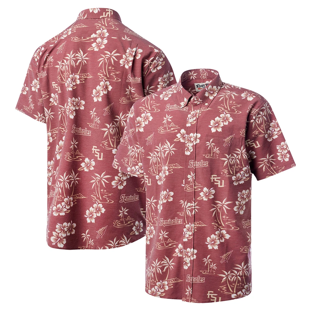 Men's Reyn Spooner Garnet Florida State Seminoles Classic Button-Up Shirt