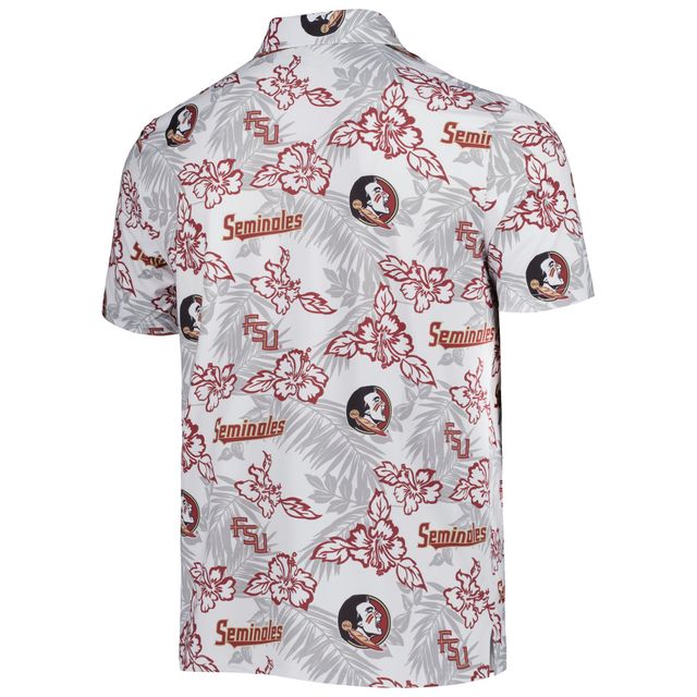 Polo de performance Reyn Spooner blanc Florida State Seminoles pour hommes