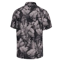 Men's Tommy Bahama Black Florida State Seminoles Coast Nuevo Fronds Button-Up Shirt