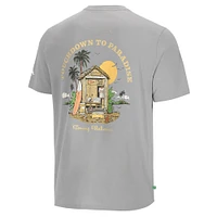 T-shirt Tommy Bahama gris pour homme Florida State Seminoles Touchdown to Paradise