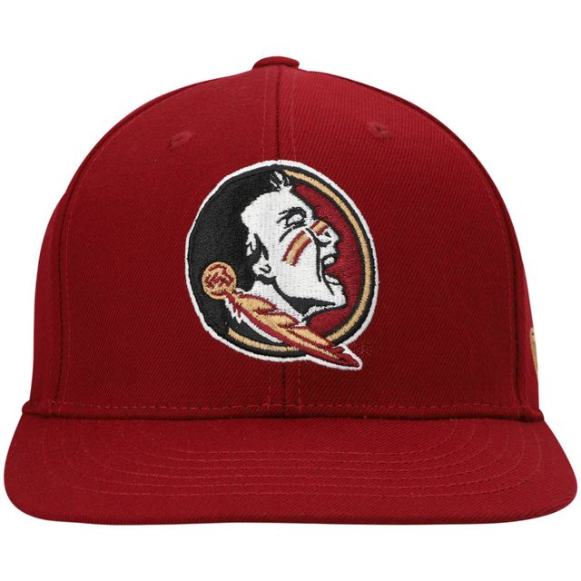 Casquette ajustée de couleur l'équipe des Seminoles l'État Floride grenat Top of the World pour hommes