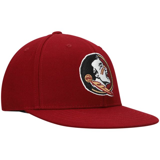 Casquette ajustée de couleur l'équipe des Seminoles l'État Floride grenat Top of the World pour hommes