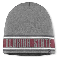 Bonnet tricoté Jace gris Top of the World pour homme des Florida State Seminoles