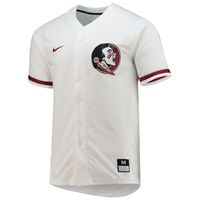 Nike White Florida State Seminoles Full-Button Replica Softball Jersey