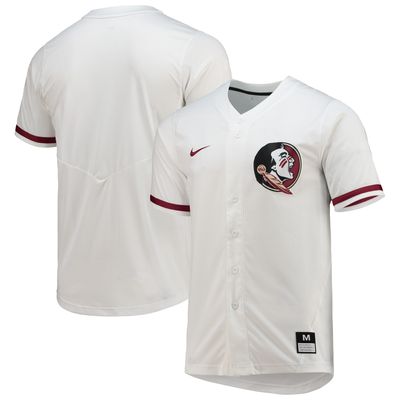 Nike White Florida State Seminoles Full-Button Replica Softball Jersey