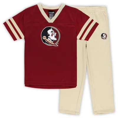 Florida State Seminoles Preschool Red Zone Jersey & Pants Set - Garnet/Gold
