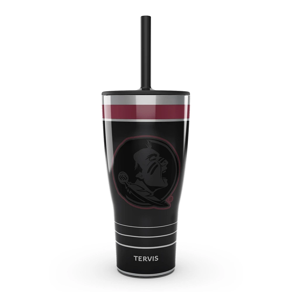 Tervis Séminoles de l'État de Floride 30oz. Gobelet de jeu de nuit avec paille