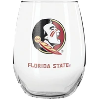 Verre sans pied de 15 oz avec bouchon pour bouteille de vin des Florida State Seminoles de The Memory Company