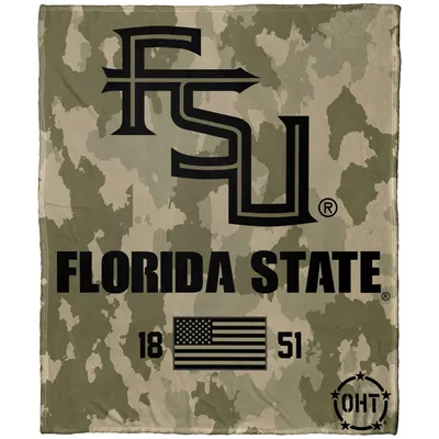 Florida State Seminoles The Northwest Group OHT Military Appreciation Silk Throw Blanket