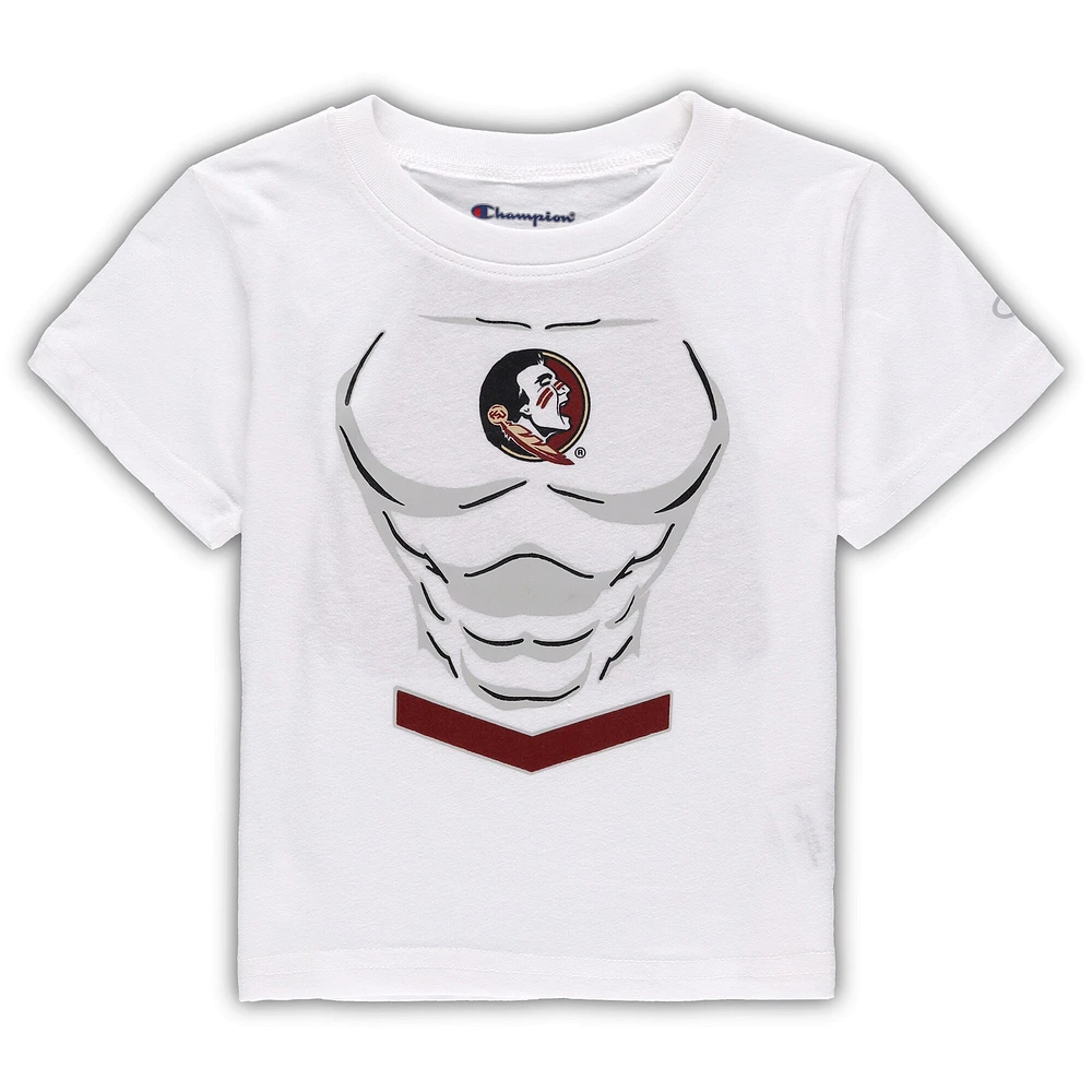 T-shirt blanc Champion Florida State Seminoles Super Hero pour tout-petits