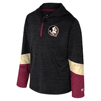 Coupe-vent zippé à 1/4 pour tout-petits Colosseum Black Florida State Seminoles Rylos