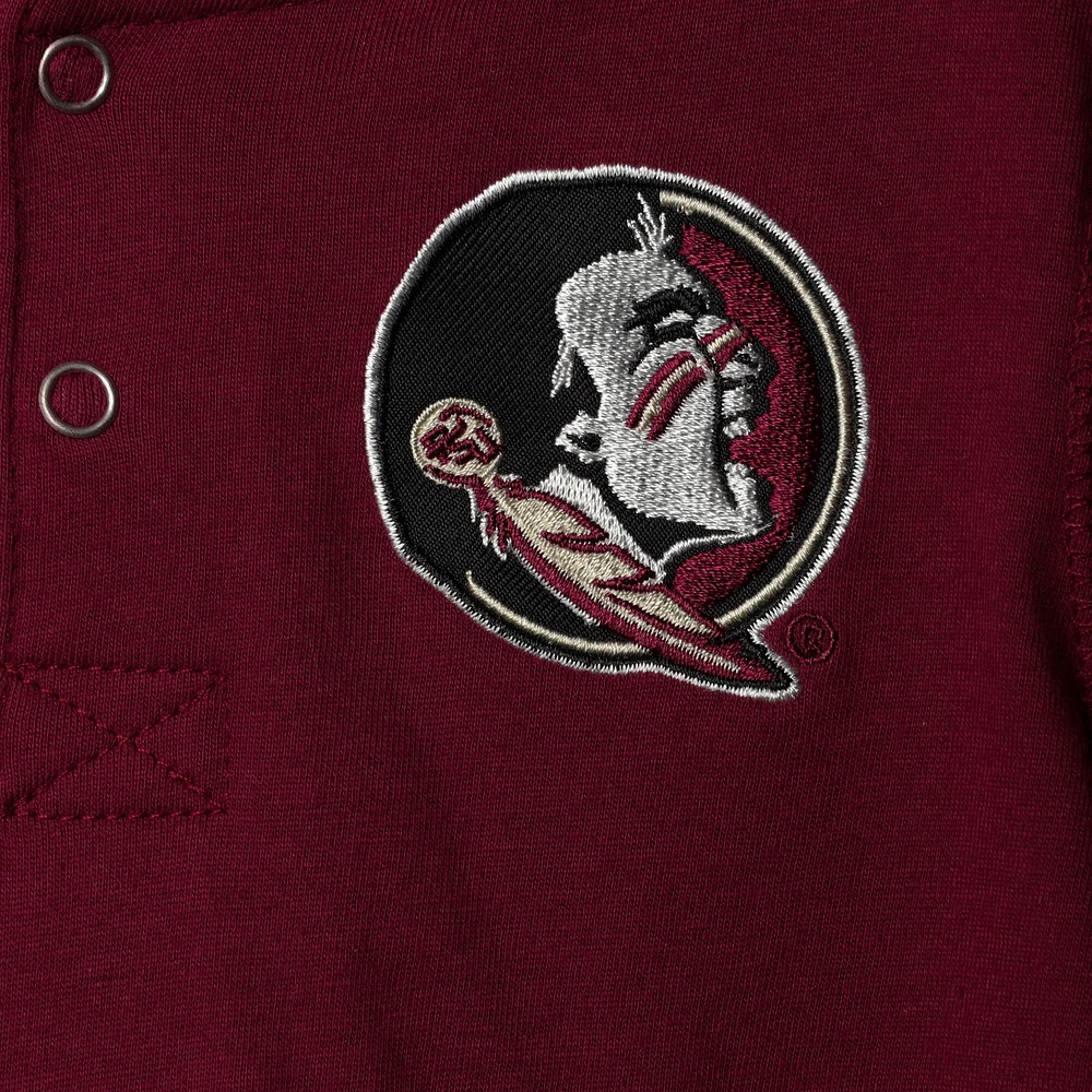 Ensemble sweat à capuche et pantalon de survêtement Colosseum Garnet/Heathered Grey Florida State Seminoles Poppies pour tout-petits