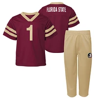 Toddler Garnet Florida State Seminoles Two-Piece Red Zone Jersey & Pants Set