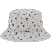 Chapeau bob New Era Florida State Seminoles Critter gris chiné pour tout-petit