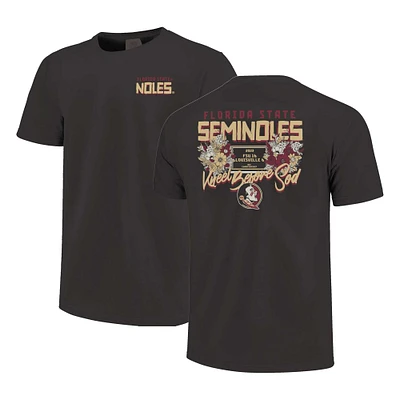 T-shirt unisexe noir Florida State Seminoles Bouquet Hyper Local Comfort Colors