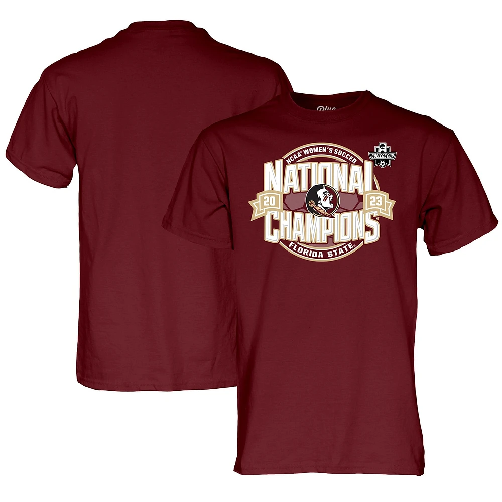 Unisex Garnet Florida State Seminoles 2023 NCAA Women's Soccer National Champions T-Shirt