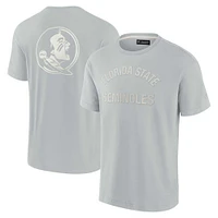 T-shirt unisexe Fanatics gris Florida State Seminoles Elements super doux à manches courtes