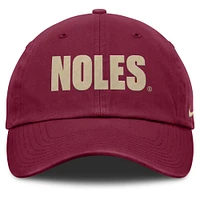 Unisex Nike Garnet Florida State Seminoles Local Club Adjustable Hat