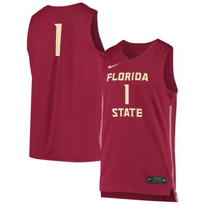 Maillot de basket-ball unisexe Nike #1 Garnet Florida State Seminoles Replica