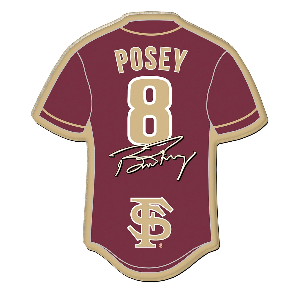 WinCraft Buster Posey Florida State Seminoles Premium Player Jersey Magnet