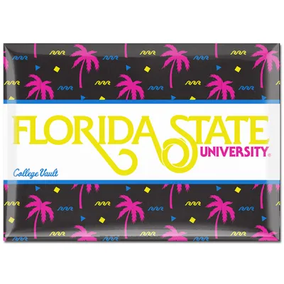 WinCraft Florida State Seminoles Beach Club 2.5'' x 3.5'' Palm Trees Metal Fridge Magnet