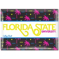 WinCraft Florida State Seminoles Beach Club 2.5'' x 3.5'' Palm Trees Metal Fridge Magnet