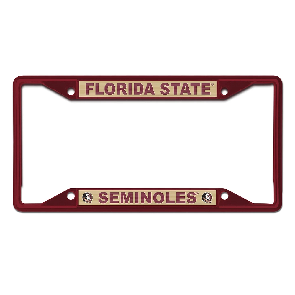 WinCraft Florida State Seminoles Cadre de plaque d'immatriculation couleur chrome