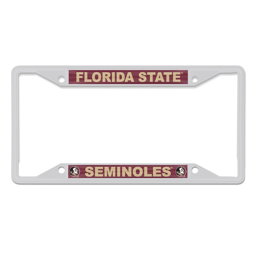 WinCraft Florida State Seminoles Cadre de plaque d'immatriculation couleur chrome