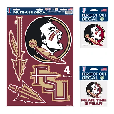 WinCraft Florida State Seminoles Decal Variety Pack