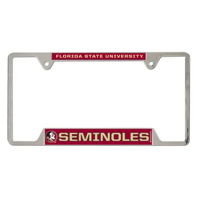 WinCraft Florida State Seminoles Cadre de plaque d'immatriculation en métal