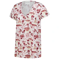 Women's Smith & Quinn White Florida State Seminoles Blake V-Neck T-Shirt