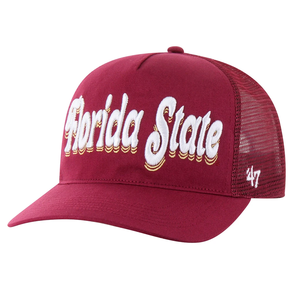 Casquette ajustable Biloxi Hitch pour femme '47 Garnet Florida State Seminoles