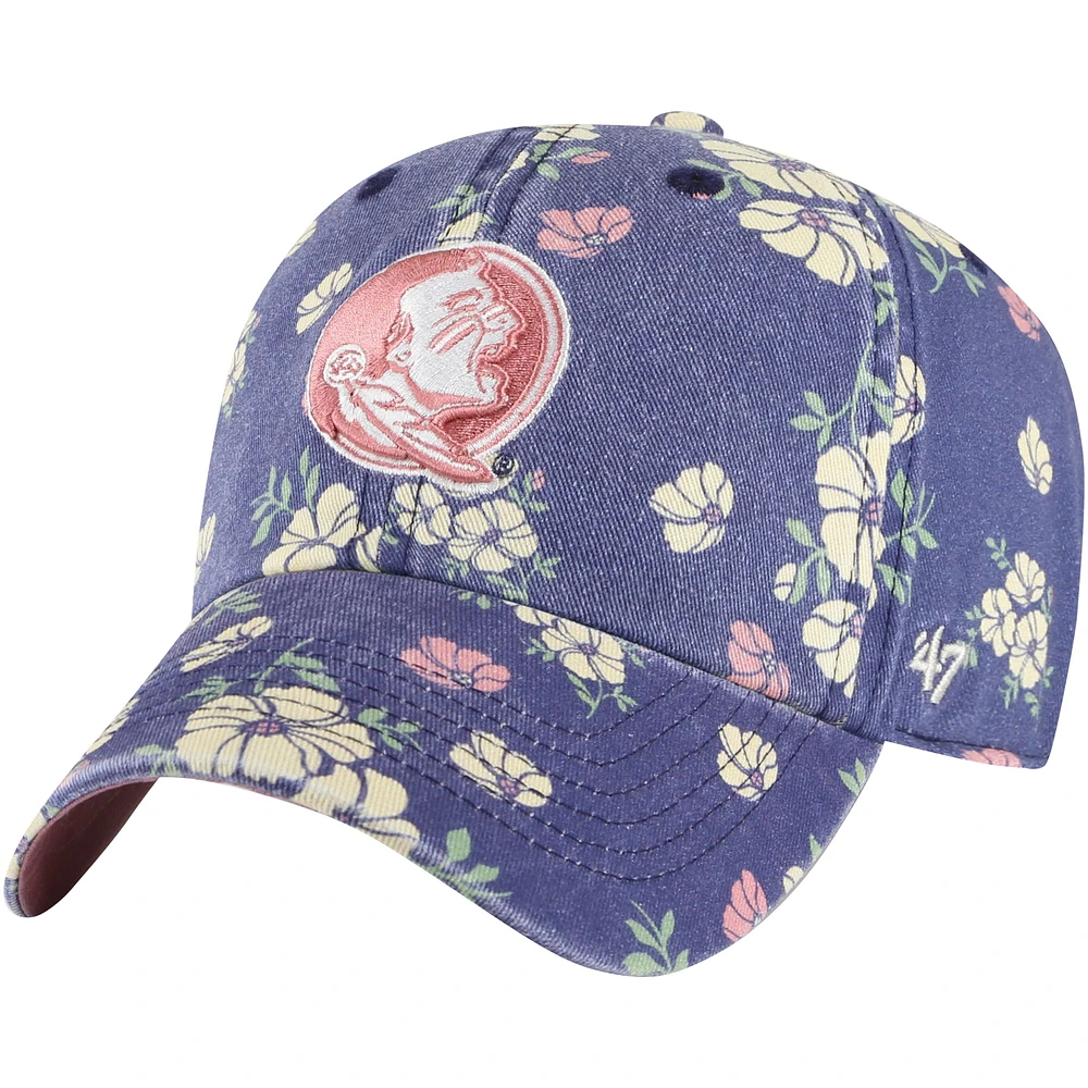 Chapeau réglable '47 Navy Florida State Seminoles Primrose Clean Up pour femmes