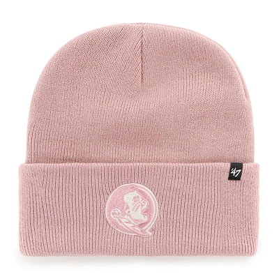 Women's '47 Pink Florida State Seminoles Haymaker Cuffed Knit Hat