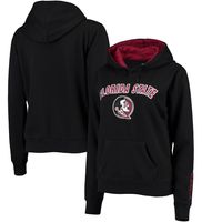 Women's Black Florida State Seminoles Arch & Logo 1 Pullover Hoodie