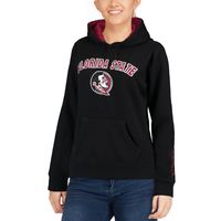 Women's Black Florida State Seminoles Arch & Logo 1 Pullover Hoodie