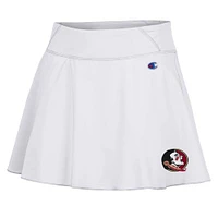 Jupe-short blanche Champion Florida State Seminoles Tailgate Soft Touch pour femmes