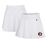 Jupe-short blanche Champion Florida State Seminoles Tailgate Soft Touch pour femmes